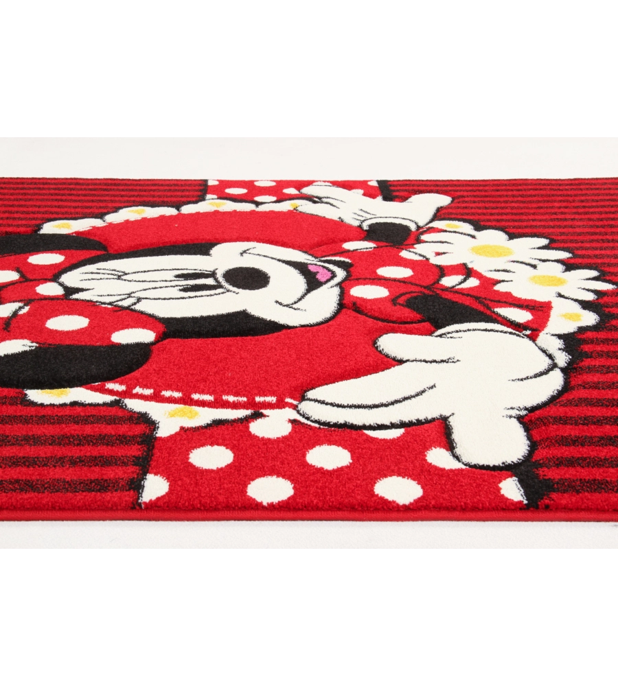 Tappeto "minnie premium" rosso, 190x133 cm